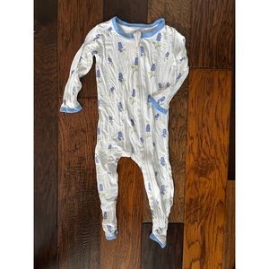 Kyte Baby Zippered Romper in Periwinkle Bluebonnet (2T)